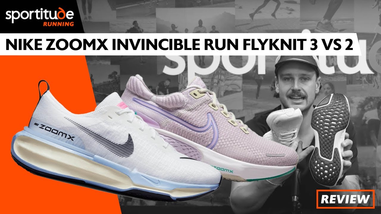 Nike ZoomX Invincible Run Flyknit 3 vs 2 Comparison Shoe Review 2023 | Sportitude Running