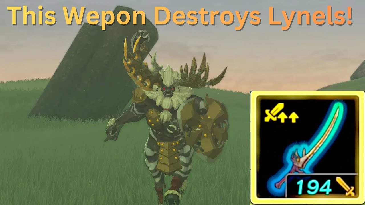This Weapon Destroys Lynels! (Nearly 200 Damage!)