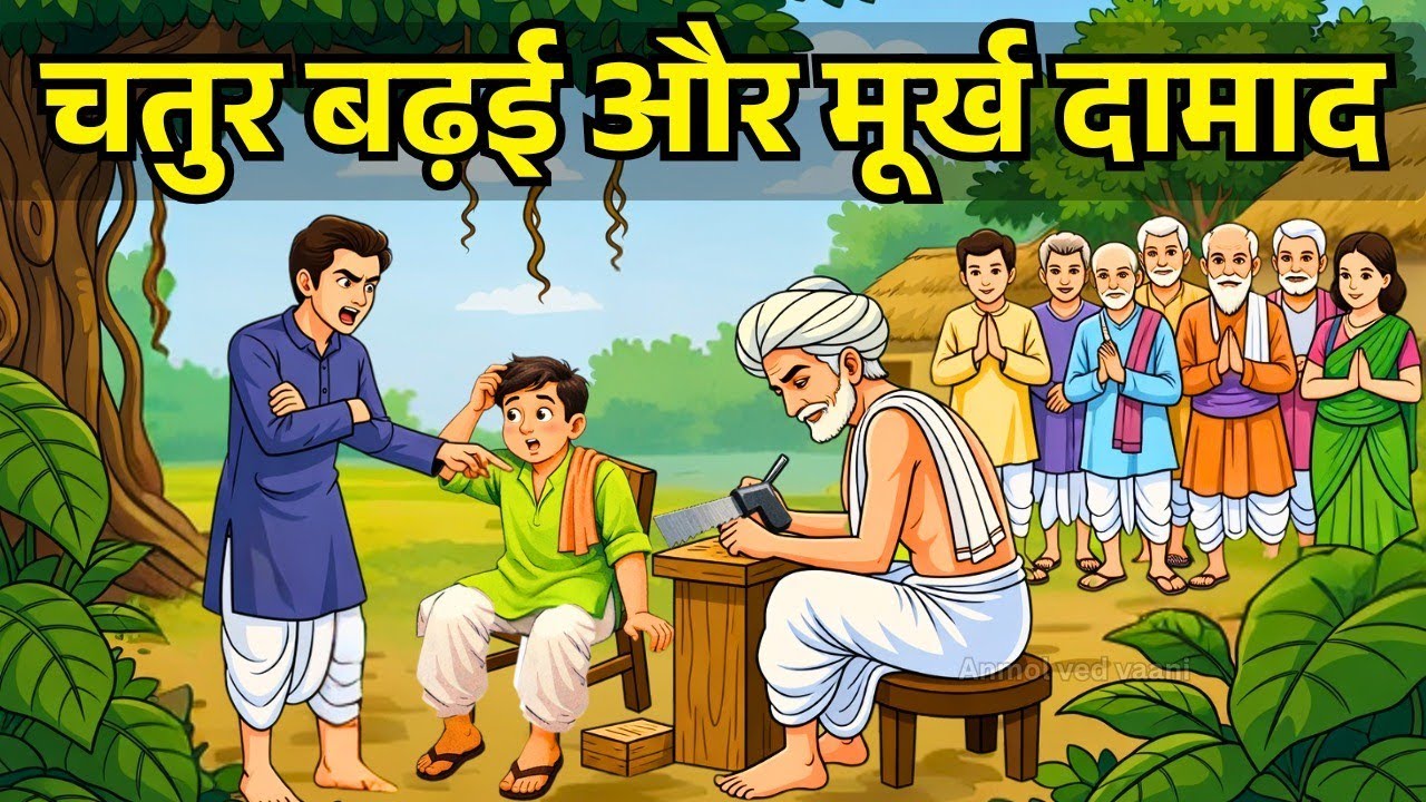 चतुर बढ़ई और मुर्ख दामाद | धार्मिक कहानी | Gyanvardhak kahani | ज्ञानवर्धक | dharmik kahani