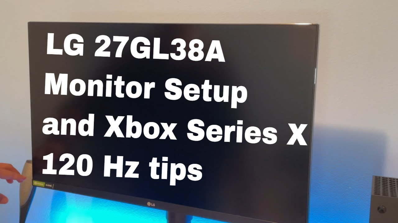 LG 27GL83A Ultragear Monitor setup with Xbox Series X
