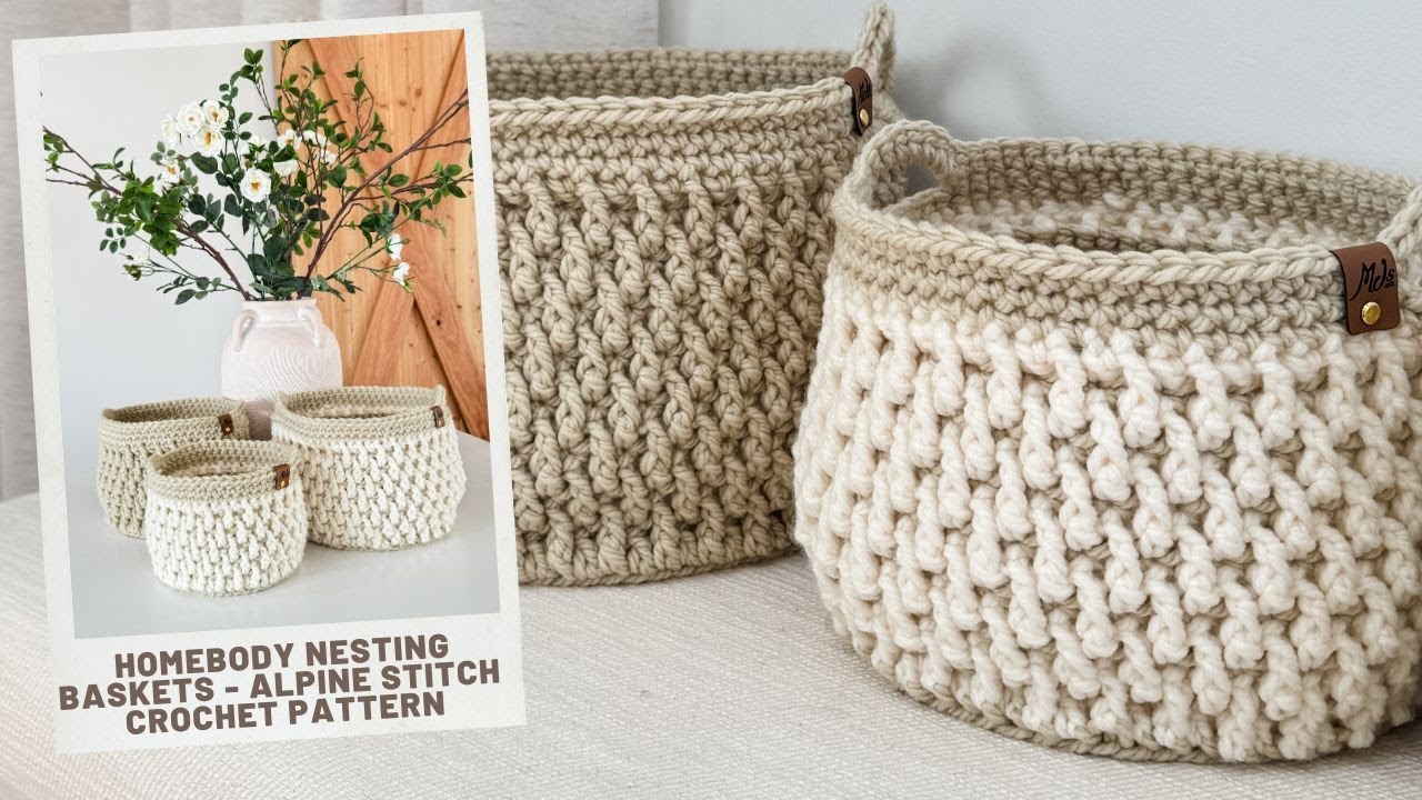 Homebody Nesting Basket Crochet Pattern