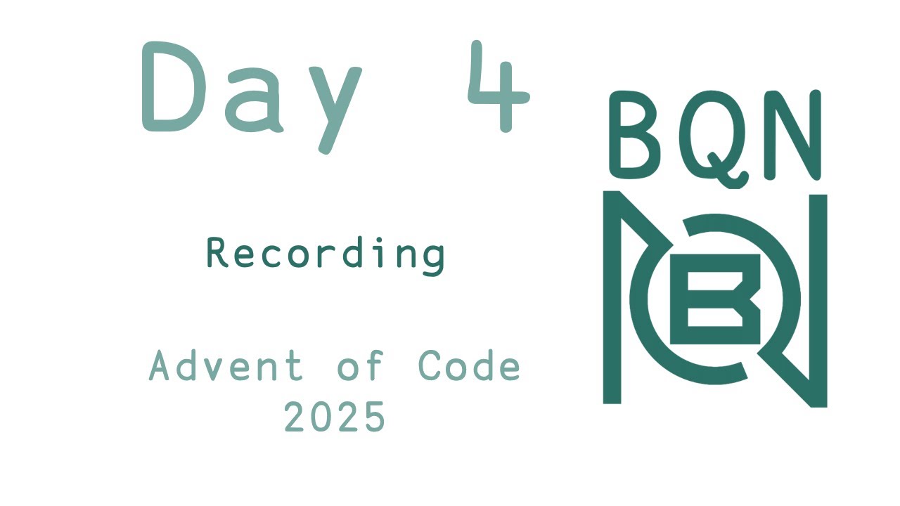 Advent of Code '25 Day 4 in BQN