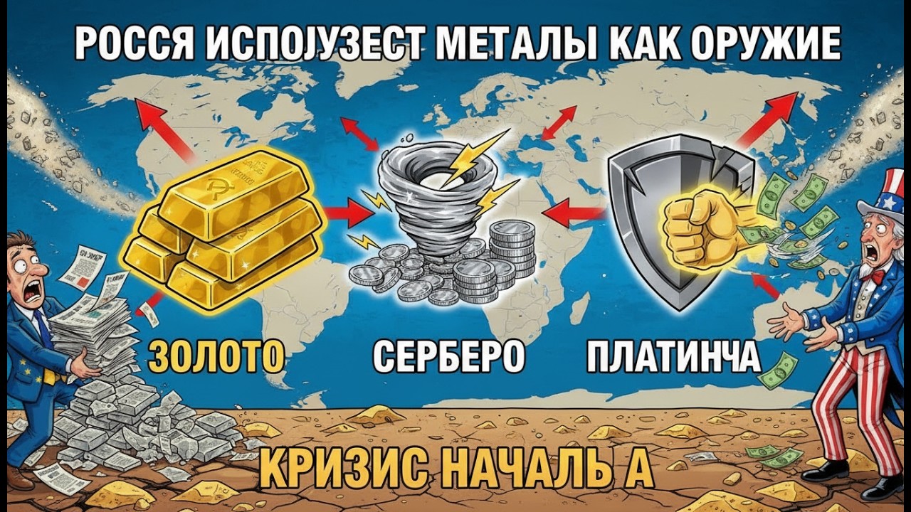 Россия использует в качестве оружия ВСЕ драгоценные металлы: золото запрещено, серебро имеет страте