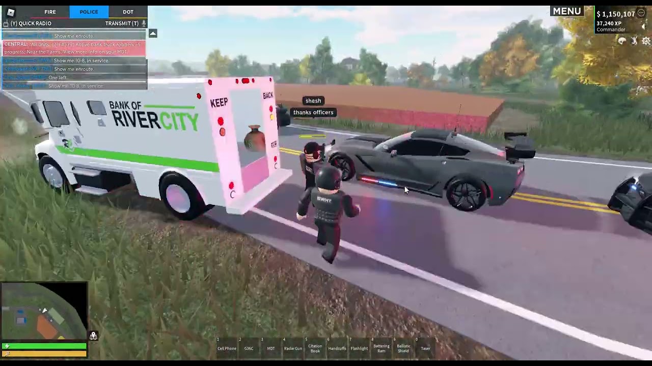 Police patrol with ALPR (Emergency response liberty county) Roblox
