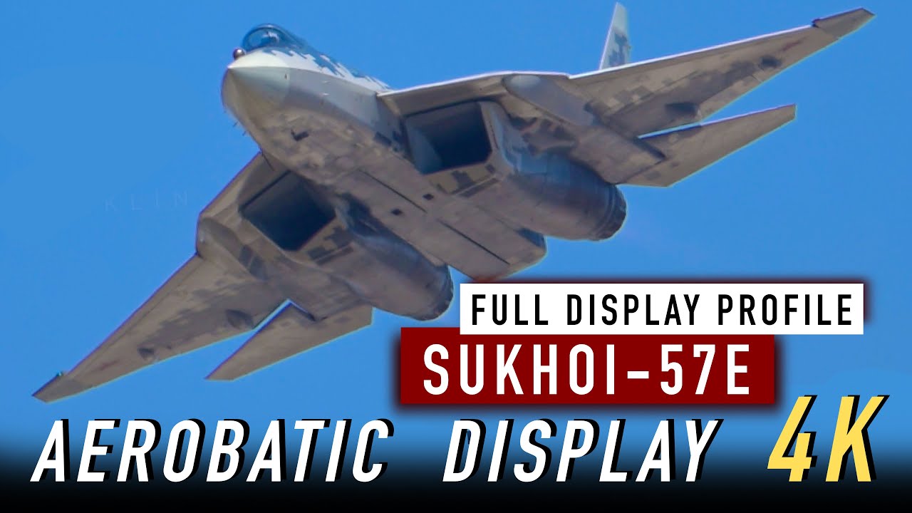 Complete Aerobatic Display of SU-57 FELON! | 4K