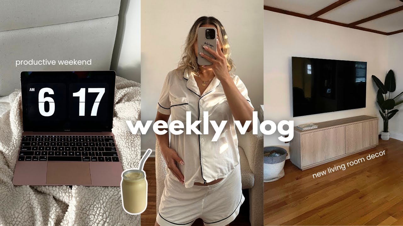 Let’s facetime 🫶🏼 third trimester nesting, new furniture, productive weekend etc. #dayinmylife