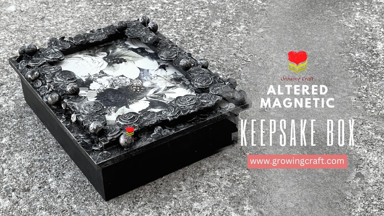 DIY wooden box I Easy Decoupage tutorial DIY How to make old wood texture - Rice paper - Metallic
