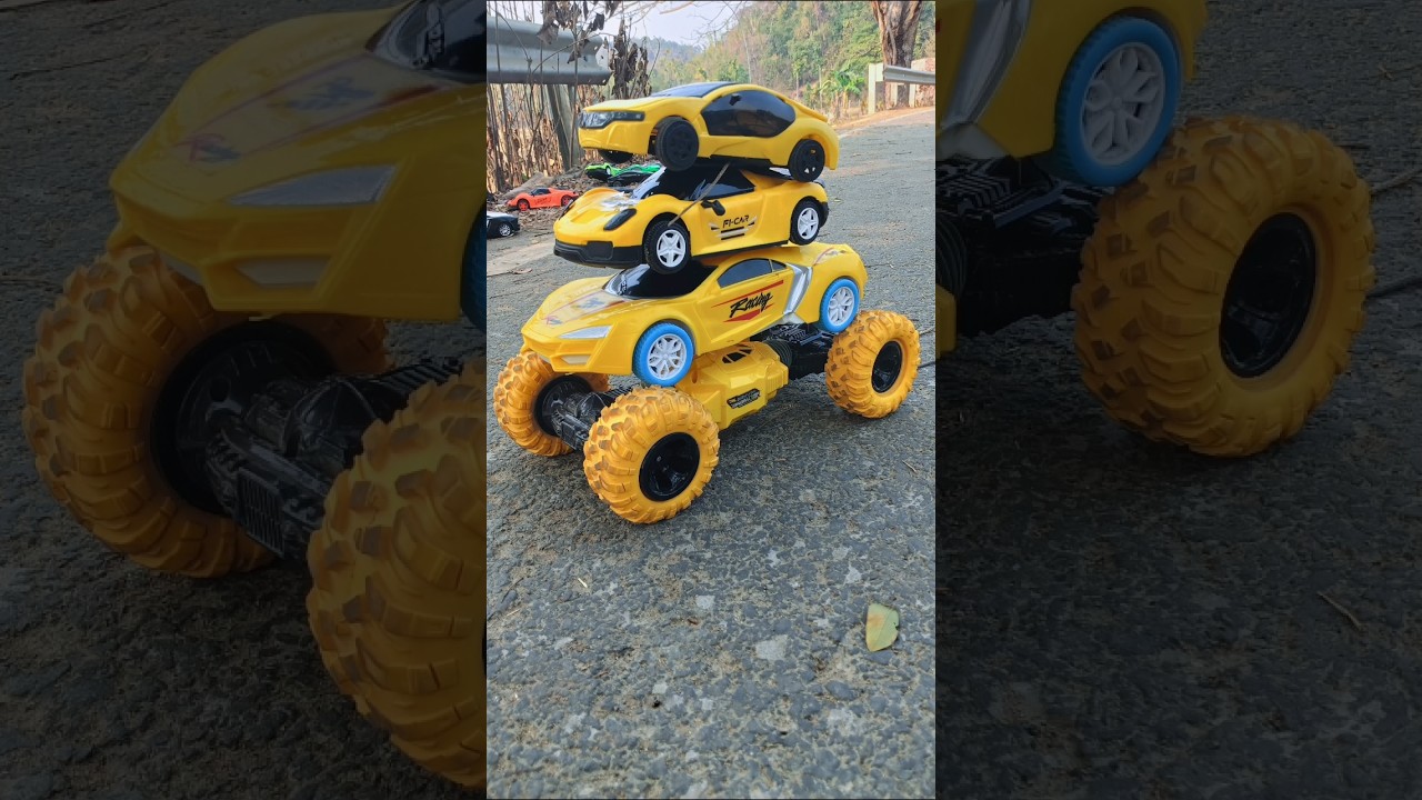1 ta mocha car and 3 ta rc car racing 🏎️🏎️#rccar#toys