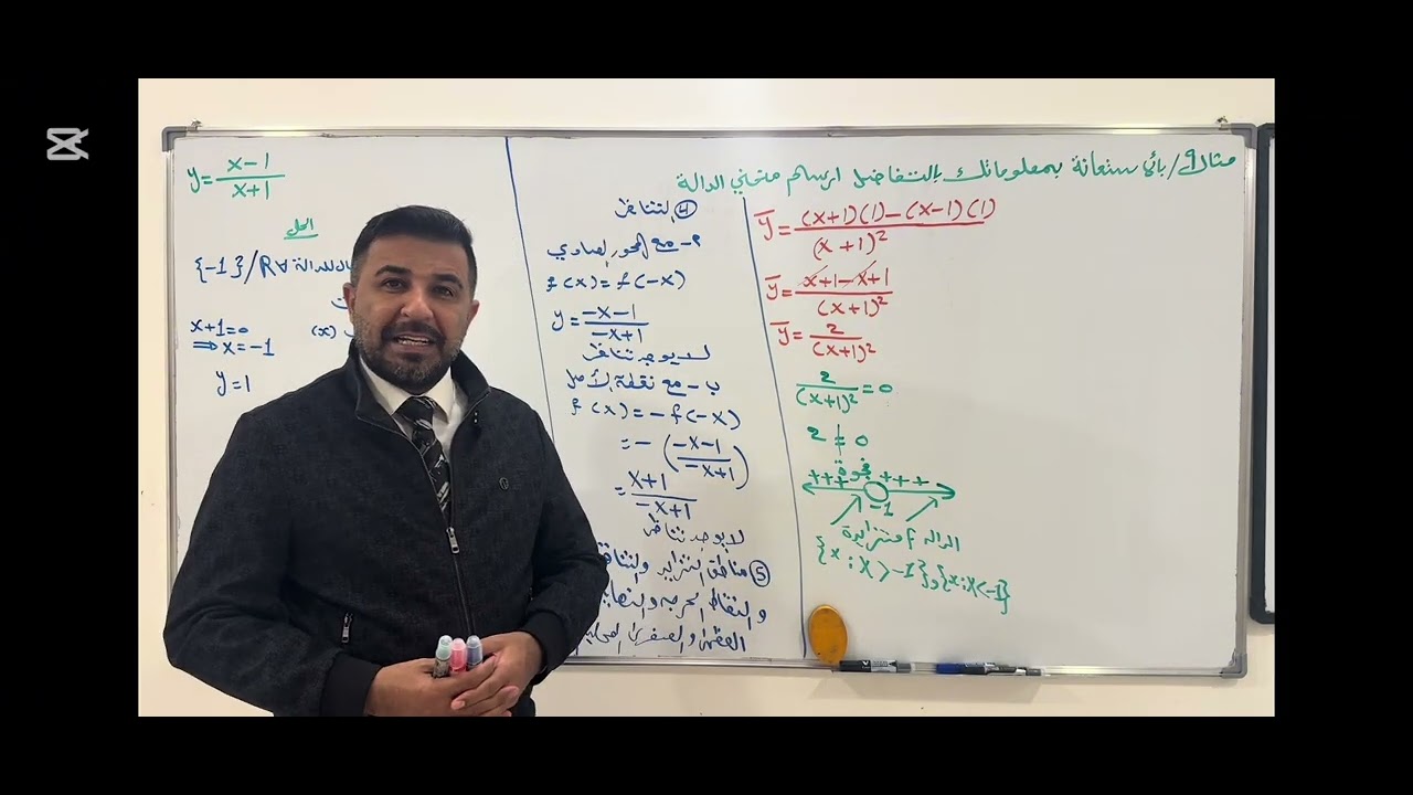 الفصل الثالث رسم الدوال (المحاضره 9) رياضيات السادس علمي 