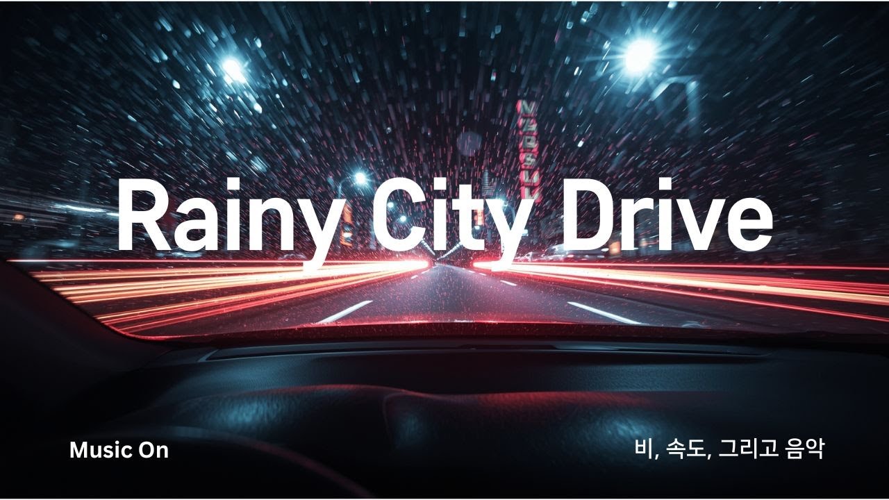 빗속의 드라이브 🚗 | 답답함이 뚫리는 질주부터 새벽 감성드라이브 팝송 (City Pop & Chill) 분위기 깡패 드라이브 코스