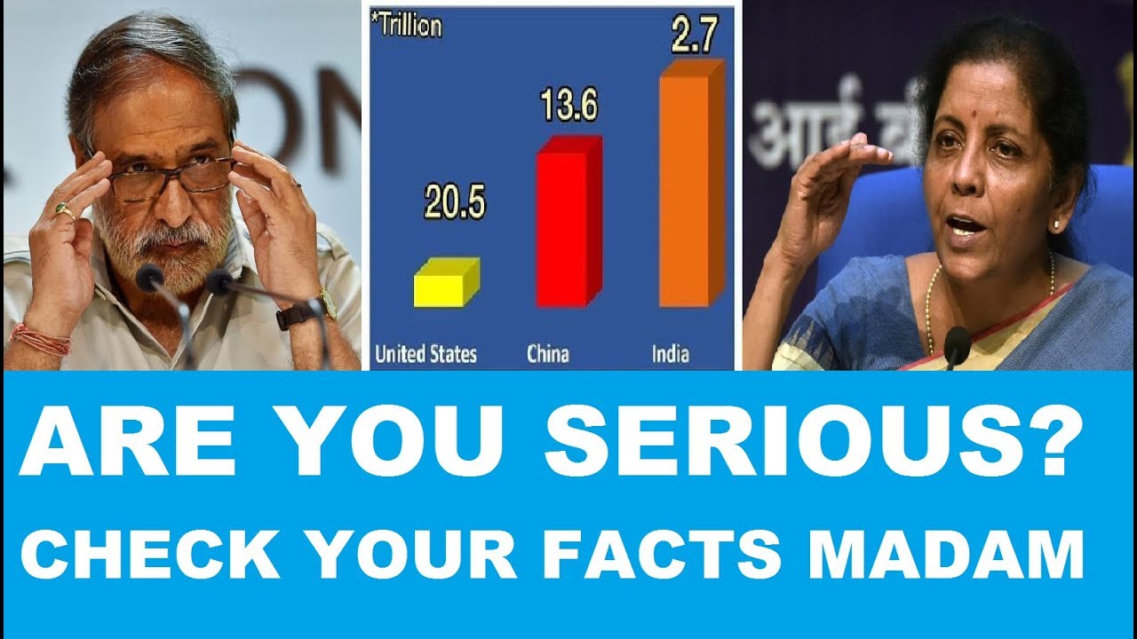 'India's growth rate higher than China & US', Congress makes fun of FM's statement