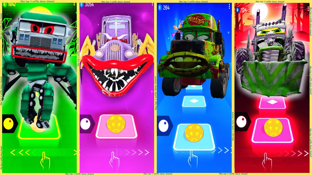 coffin dance - Apocalypse Truck 🆚 Mack Truck Zombie 🆚 Truck Old 🆚 Garbage Monster Truck | Tiles HOP❗