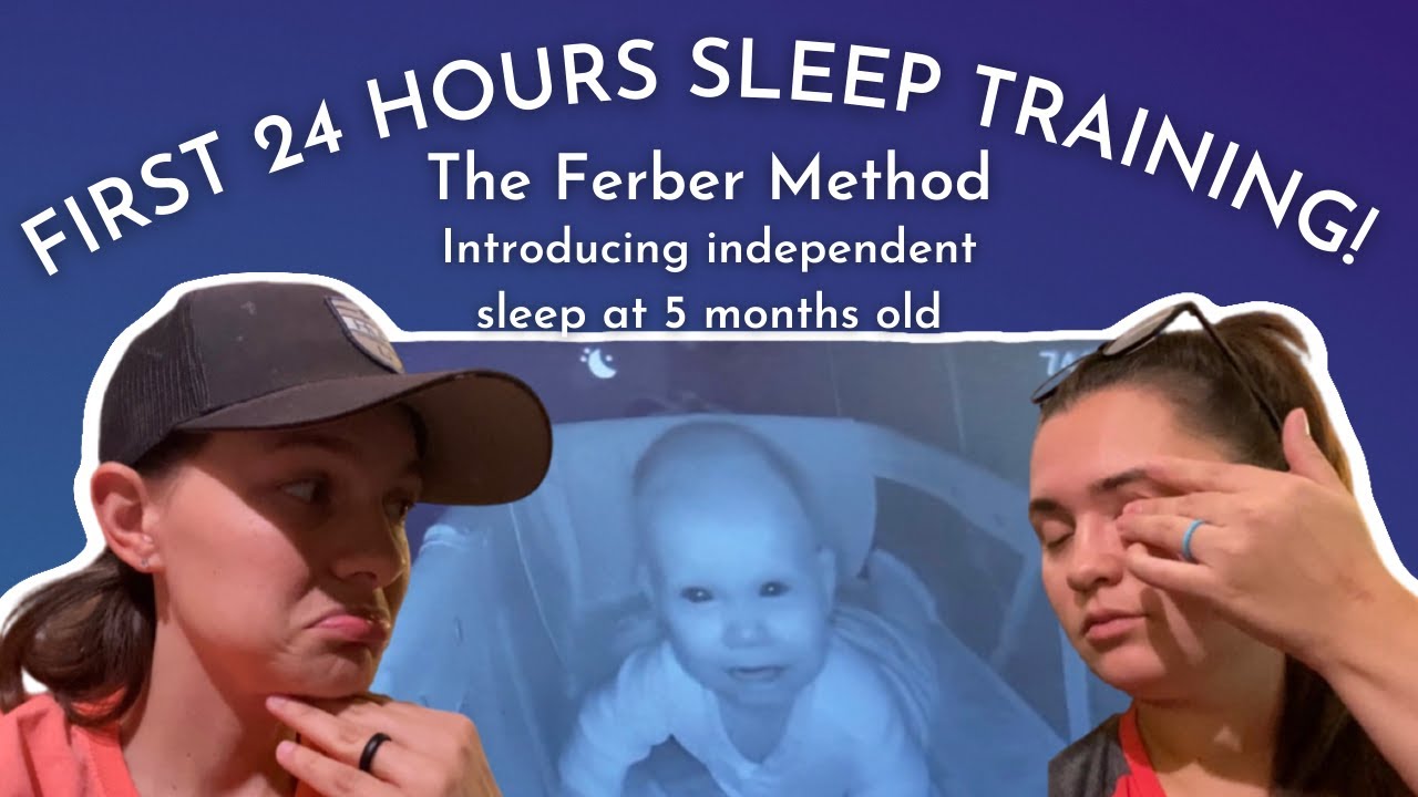 FIRST 24 HOURS SLEEP TRAINING OUR 5 MONTH OLD | VLOG | The Ferber Method, Does it Actually Work?