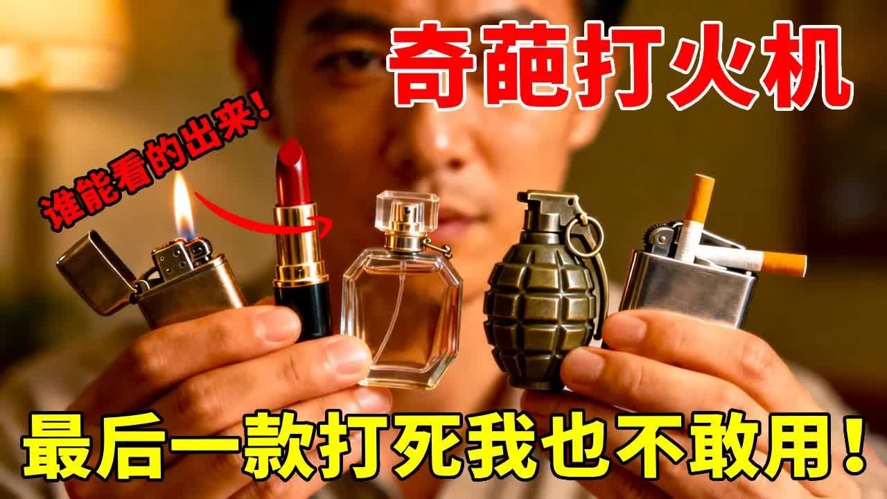 开箱6款拼多多奇葩打火机，你们绝对没见过，最后一款打死我也不敢用！【开箱组长】