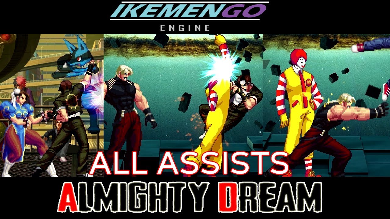 Almighty Dream (1.0) IKEMEN GO-Mugen All Assist Moves (So Far)
