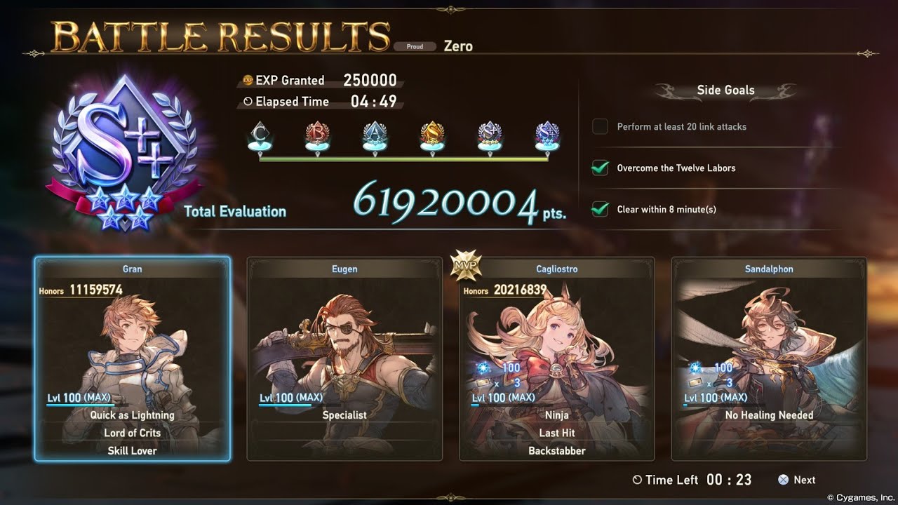 ZERO - Gran & AI [4:49 IGT] - Granblue Fantasy: Relink