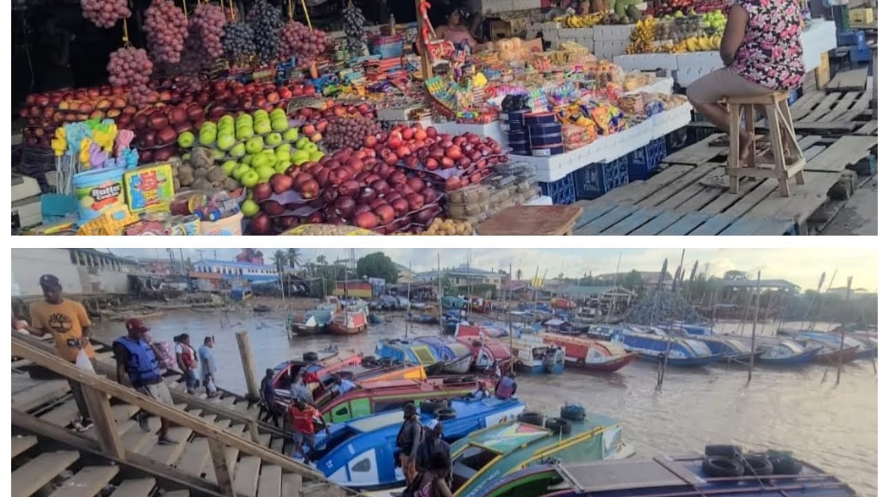 Parika Market...Wakenaam to GT...breakfast at Sunny and Sweetie's🇬🇾 #fyp #viralvideo #guyana #market