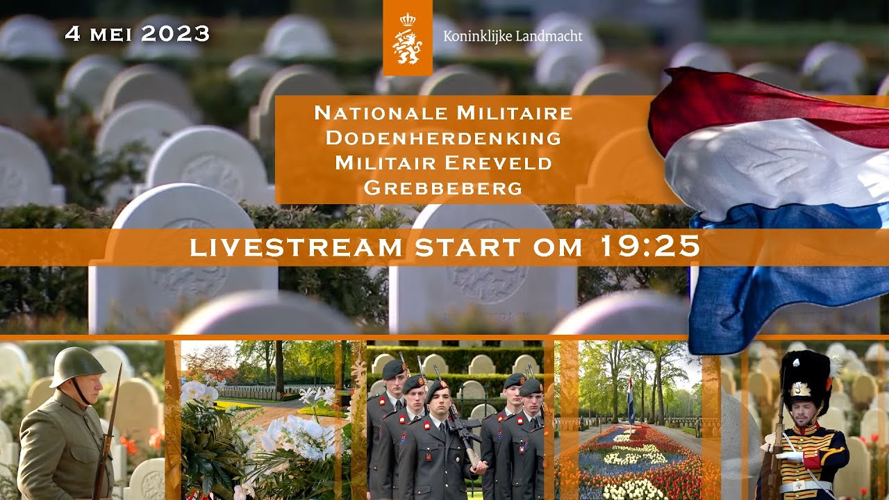 Nationale Militaire Dodenherdenking Militair Ereveld Grebbeberg 4 mei 2023