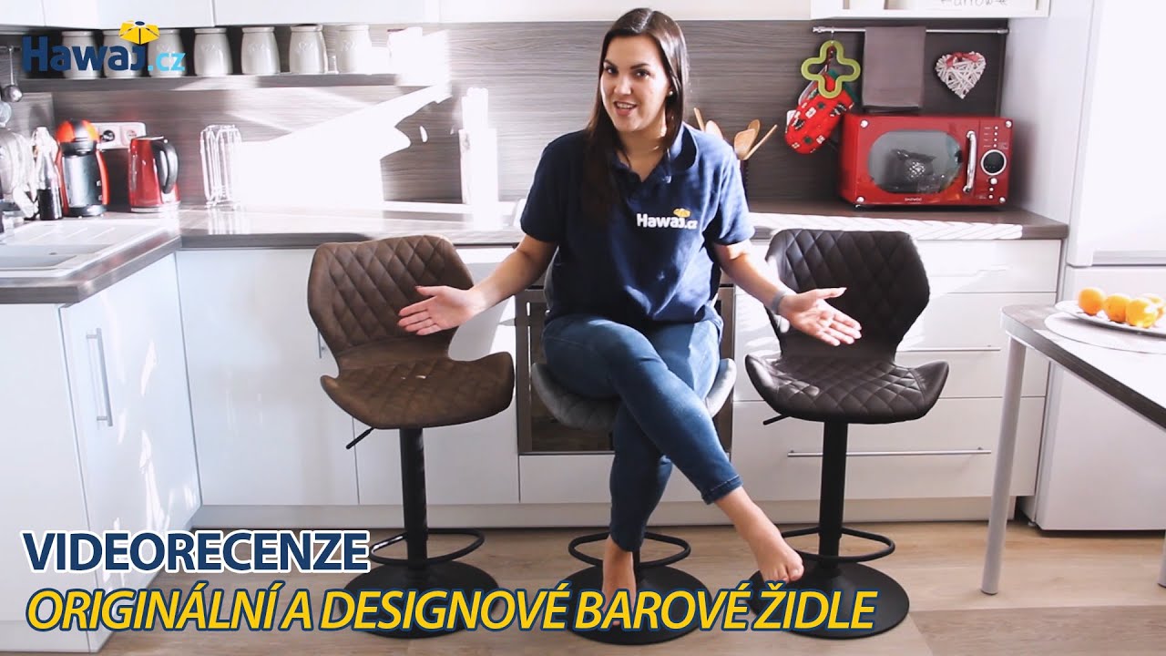 Barová židle Hawaj CL-865, 3 barevné varianty - Videorecenze Hawaj.cz