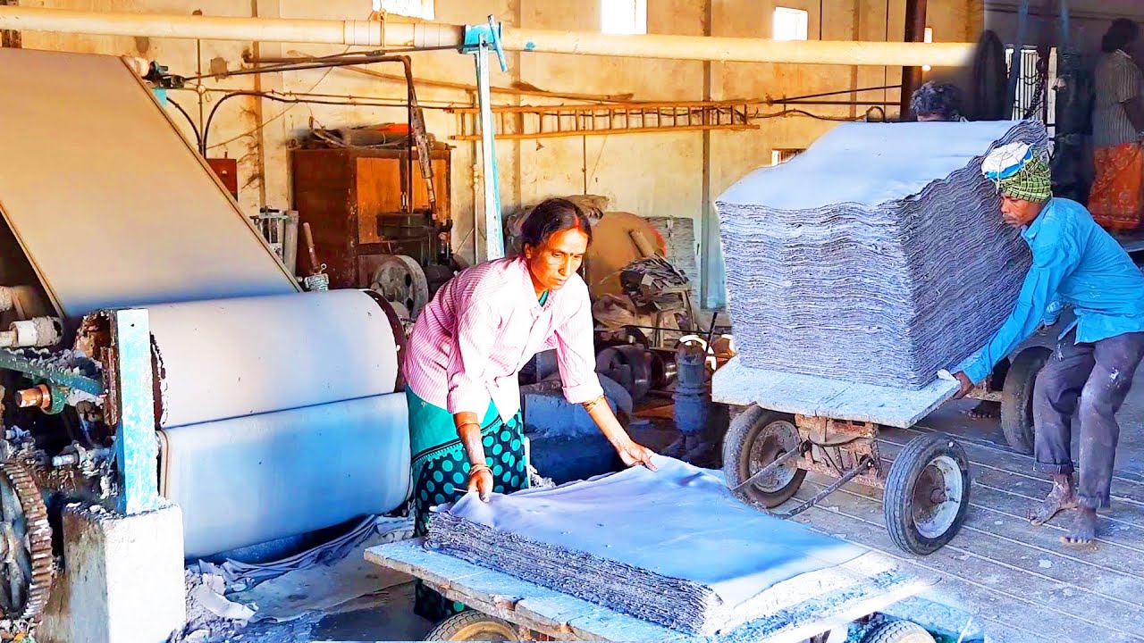 A machine made of disposable Binding cardboard with waste paper recycling | Small Scale Industries