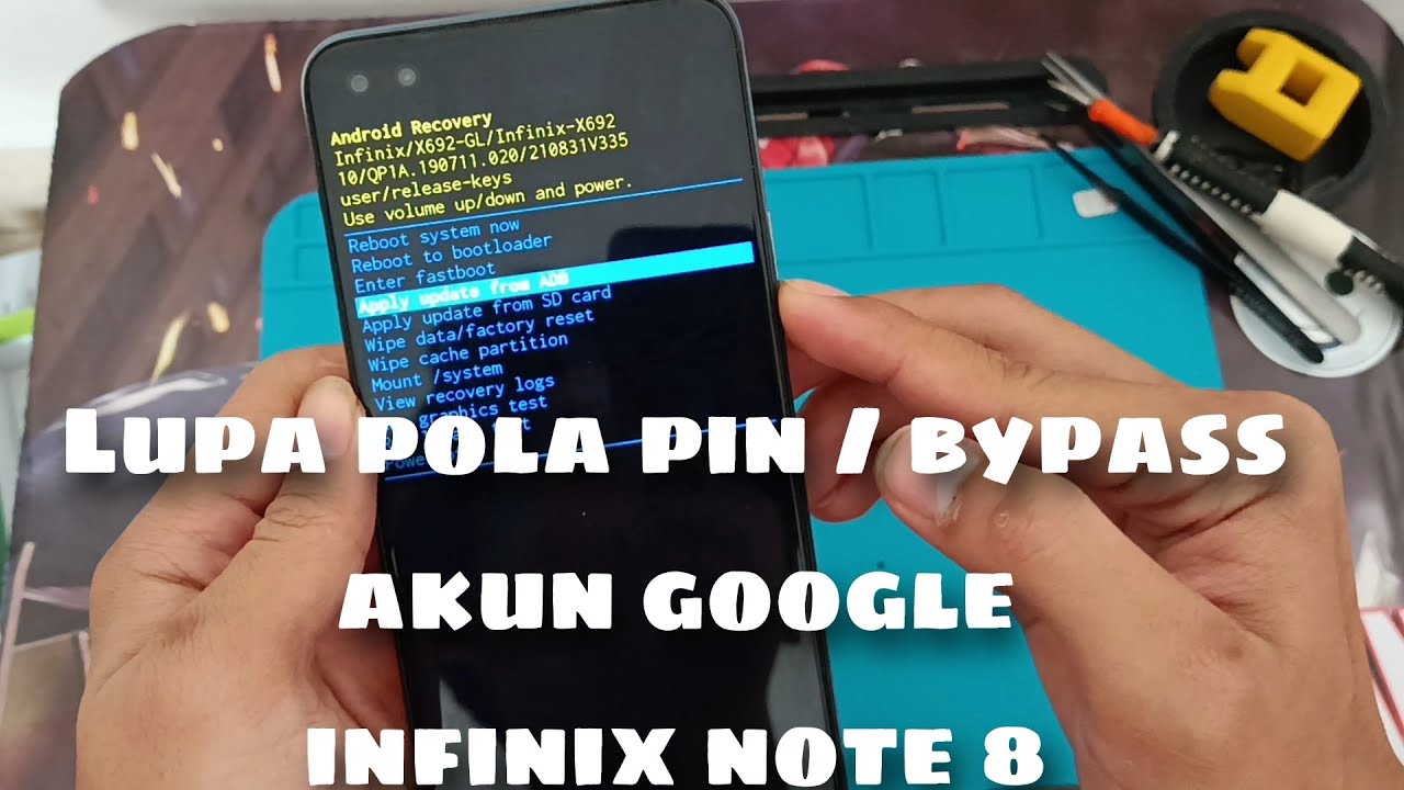 Lupa pola pin atau Bypass akun google infinix note 8 | hard reset bypass akun google infinix note 8