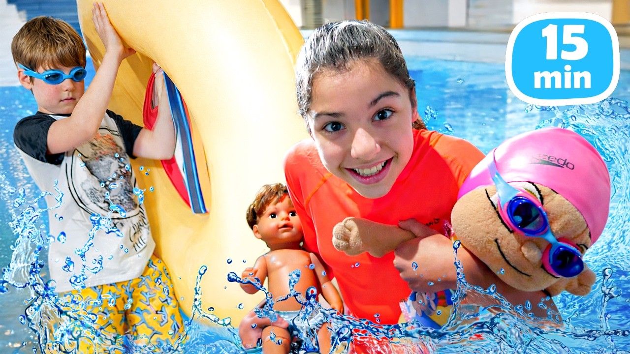 Hayal Ailesi havuza ve dans festivaline gidiyor! Eğlenceli videolar.