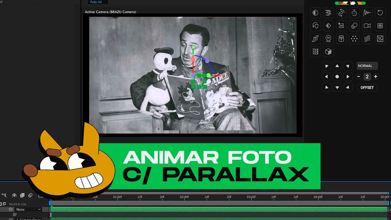 Tutorial Animação de FOTO com PARALLAX NO AFTER EFFECTS | Brazu