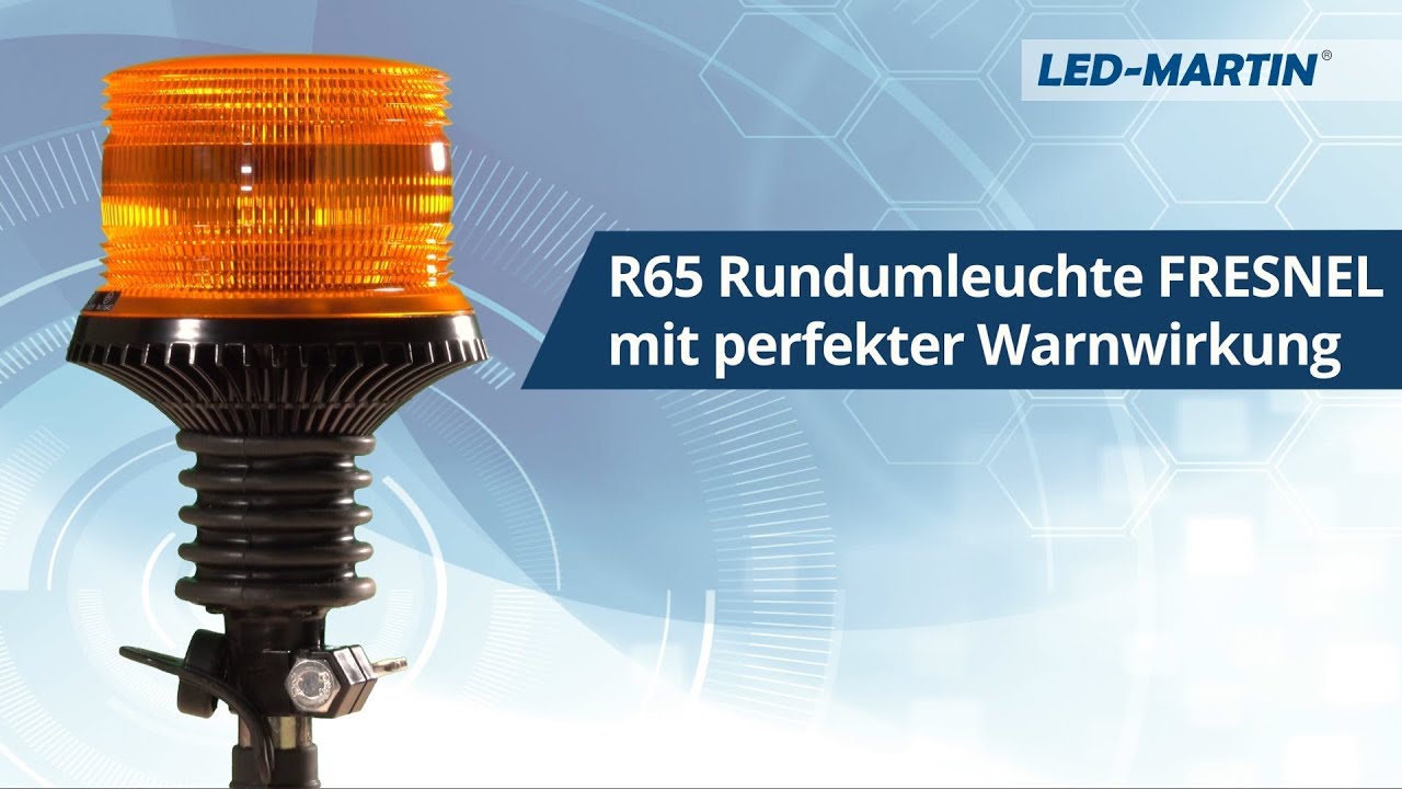 LED-MARTIN &reg; ECE R65  Rundumleuchte - FRESNEL