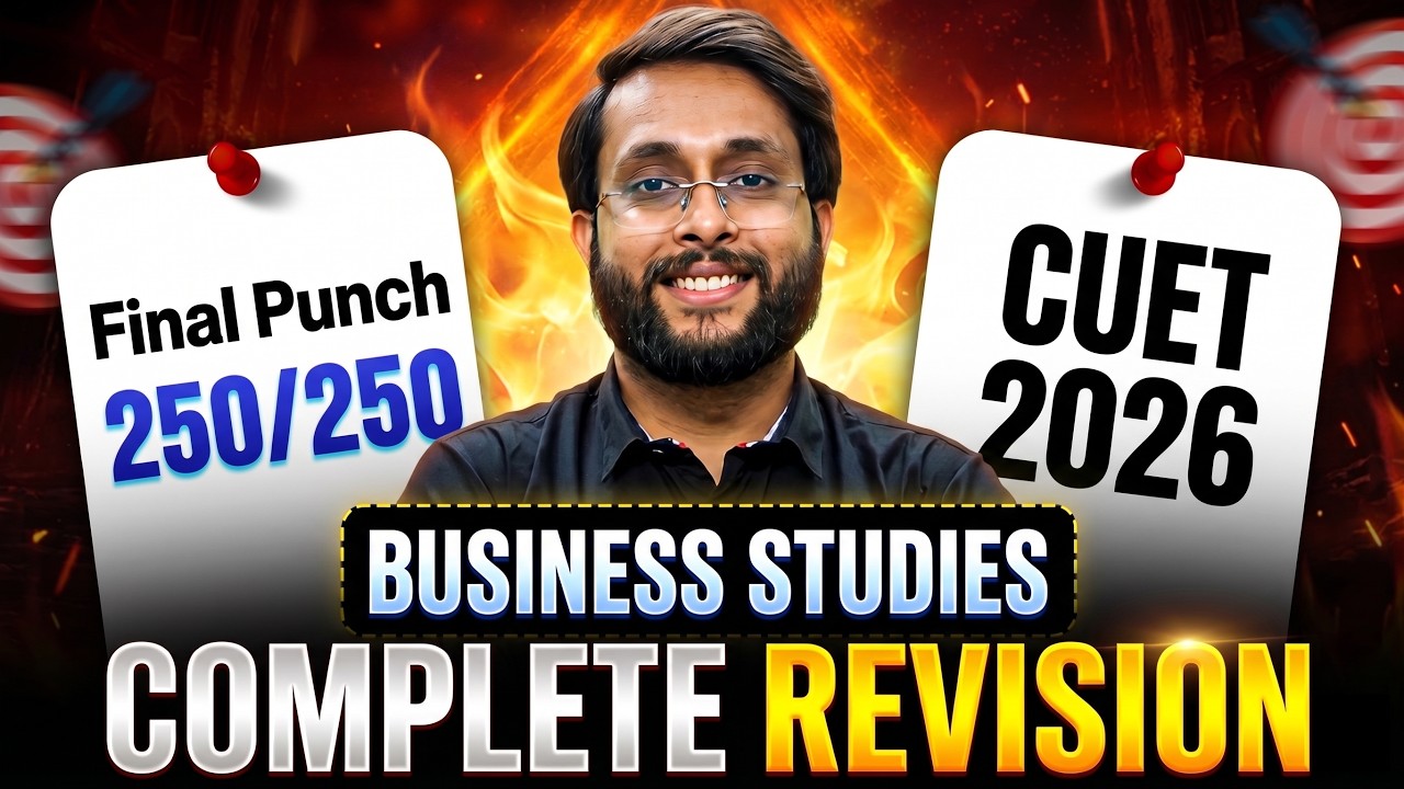 CUET 2026 Business Studies Full Revision ✅ | BST One Shot | Harsh Sir | Just Commerce Class 12