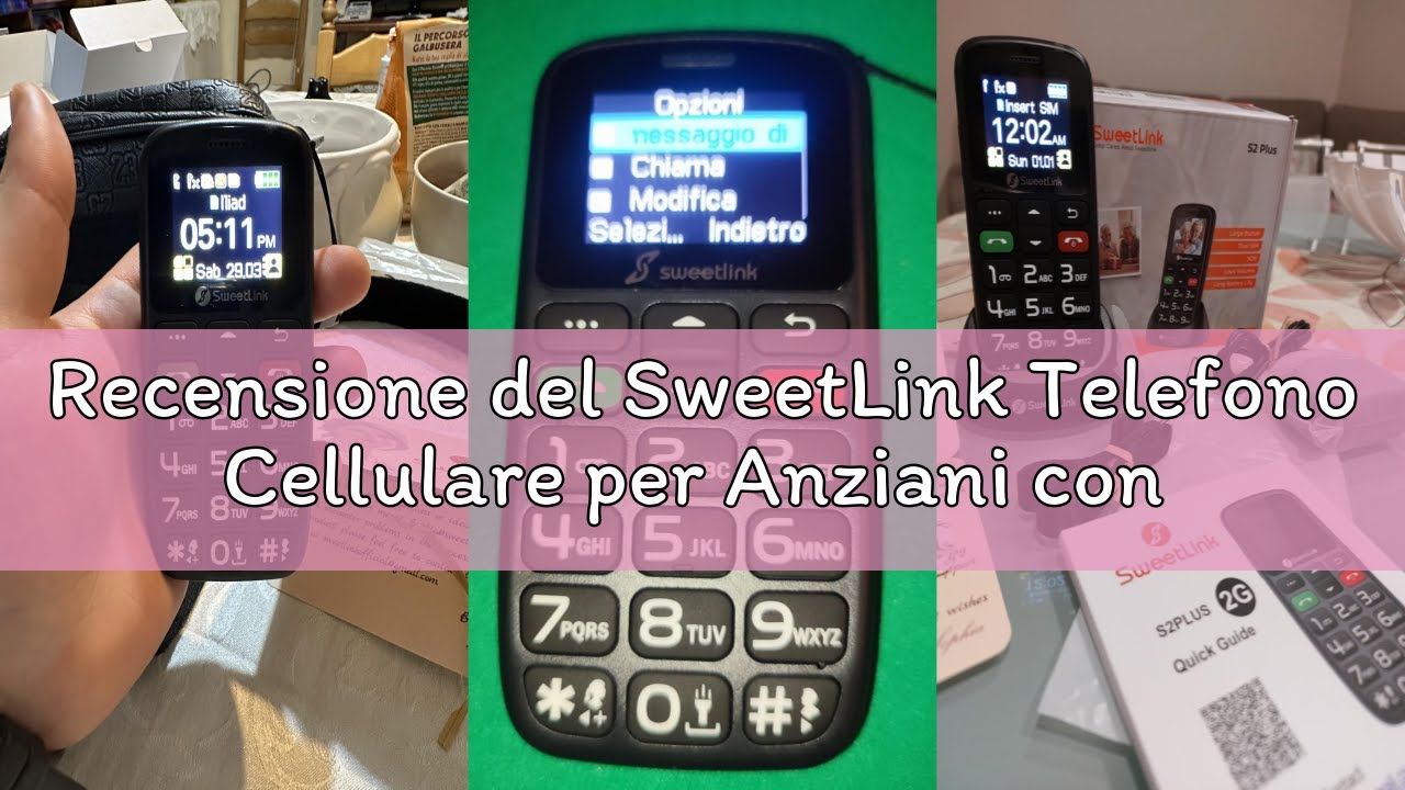 Recensione del SweetLink Telefono Cellulare per Anziani con Tasti Grandi, GSM Senior Telefoni per Pe