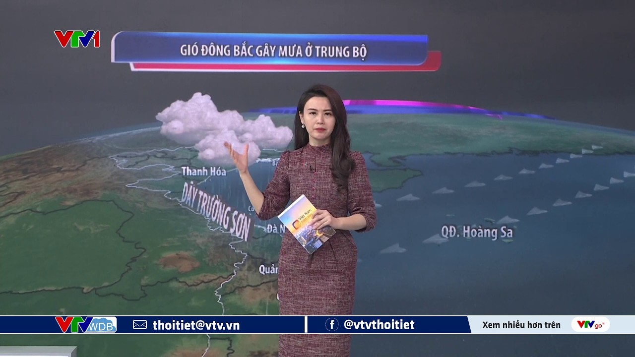 Dự báo thời tiết 18h45 - 13/03/2026 | Gió đông bắc gây mưa ở Trung Bộ | VTVWDB