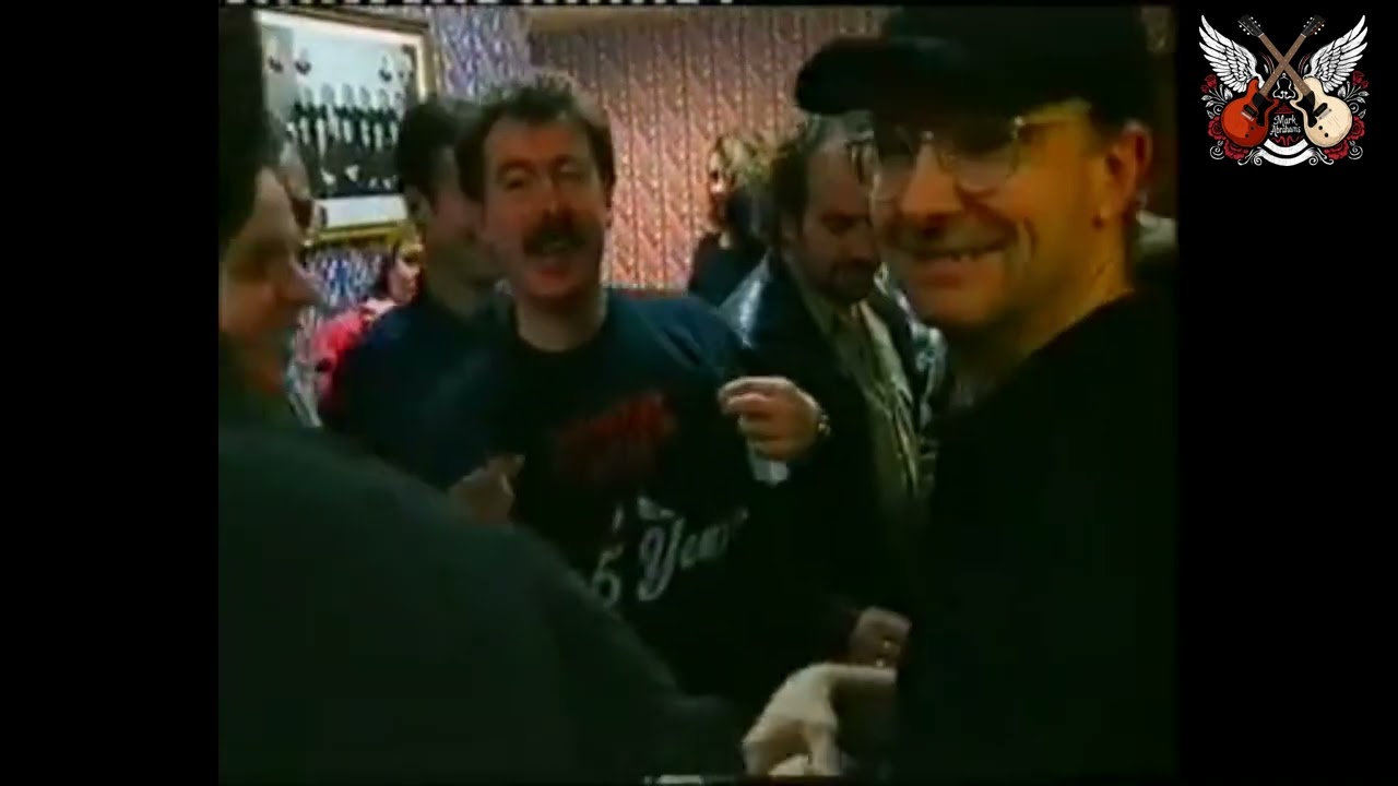 Wishbone Ash On ITV Look North At Leeds Irish Centre In 1996 - Can You Spot A Young Mark Abrahams?
