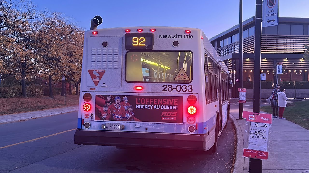 Ride on STM route 92 (#28-033)