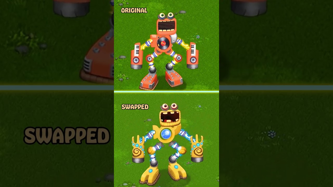 Rare Wubbox on Plant Island - Original VS Swapped Version 2 | My Singing Monsters || MSM Wub