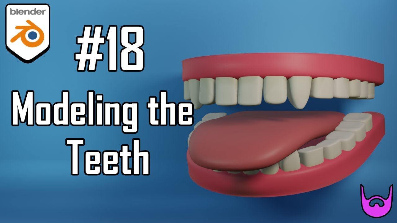 Modeling the Teeth | Character Creation Course | Part 18