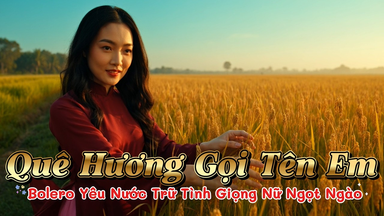 🎧 Quê Hương Gọi Tên Em | Bolero Yêu Nước Trữ Tình Giọng Nữ Ngọt Ngào