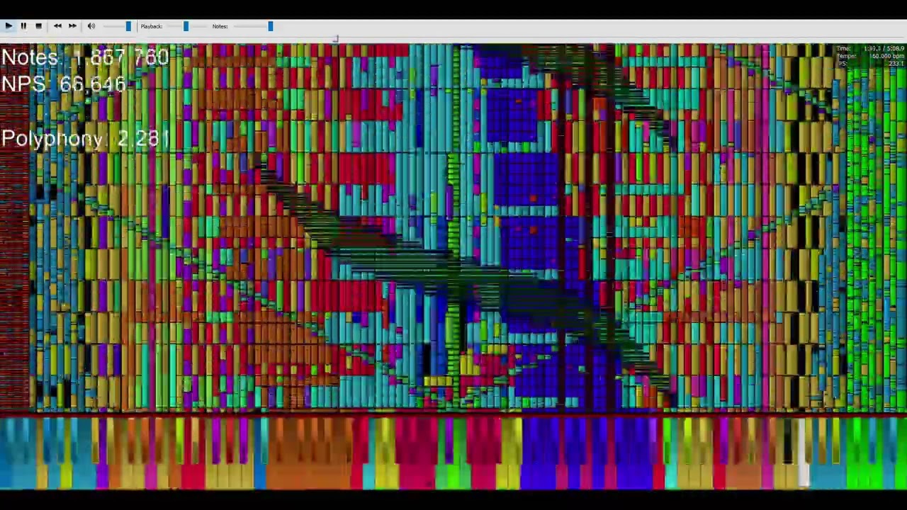 [Black MIDI] Heart and Soul Ultimate Hell - 100.03 Million Notes