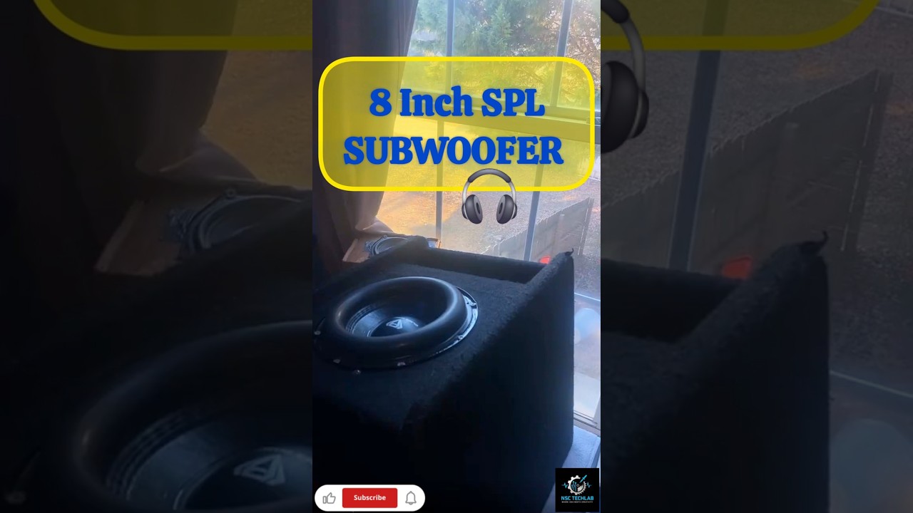 8 Inch SPL Subwoofer 🔥 Extreme Bass Test | High Excursion Muscle Surround Woofer 2025 😱 #shorts
