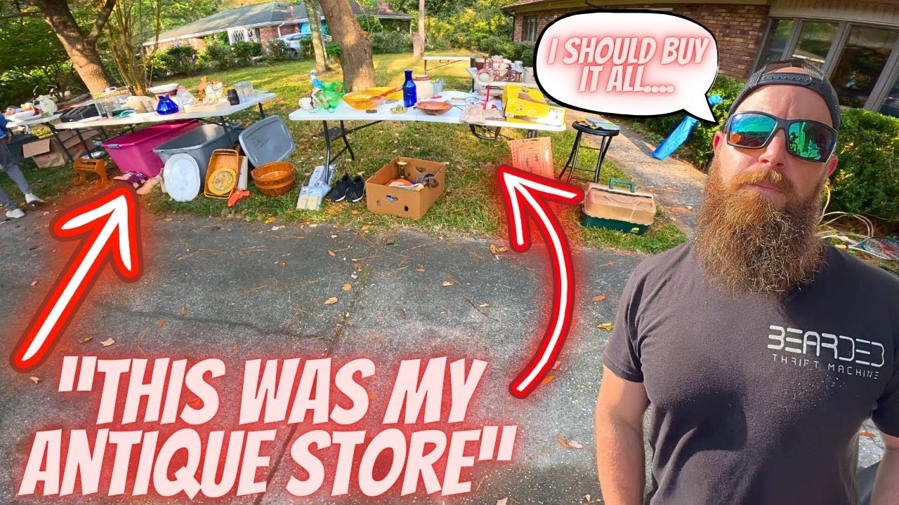 He shutdown his business and sold it at a yard sale...