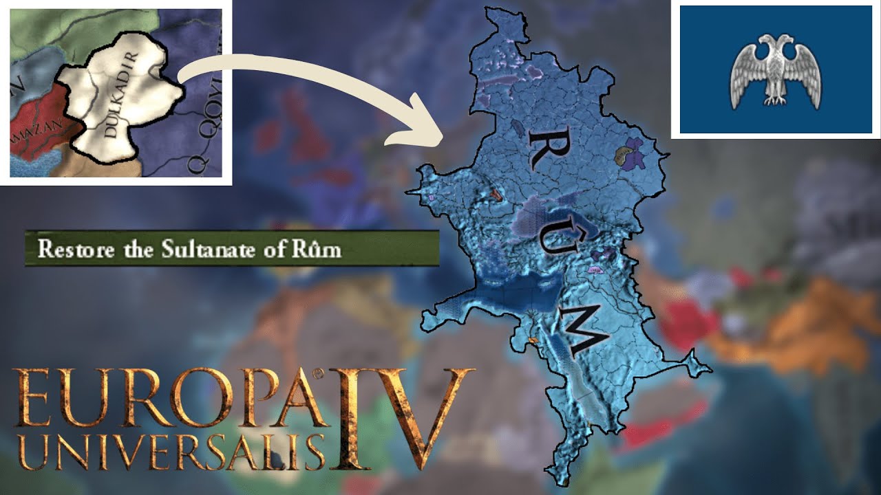 EU4 Timelapse | Dulkadir is restoring the Sultanate of RUM