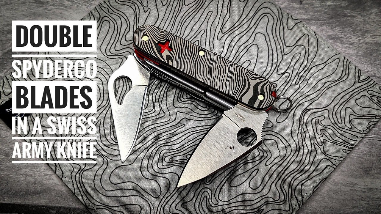 A Victorinox Cybertool with two Spyderco Blades!