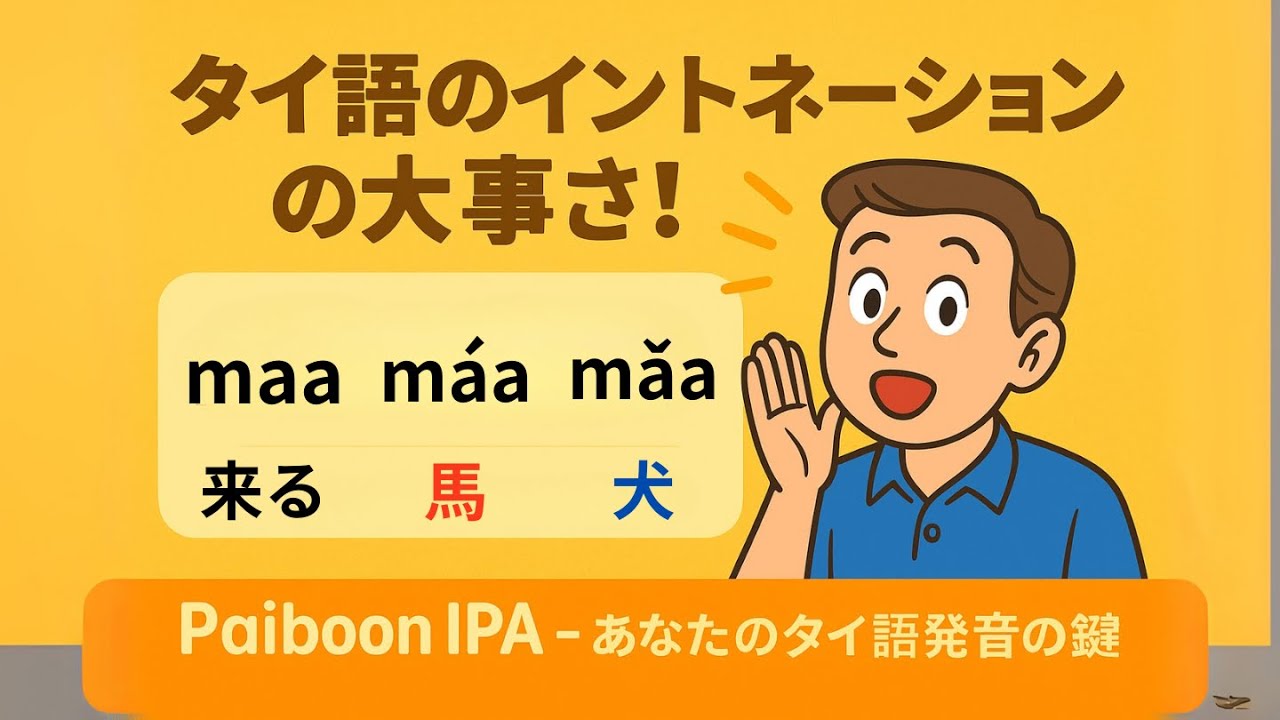 タイ語の発音は声調がカギ！Paiboon IPAでわかりやすく学ぼう
