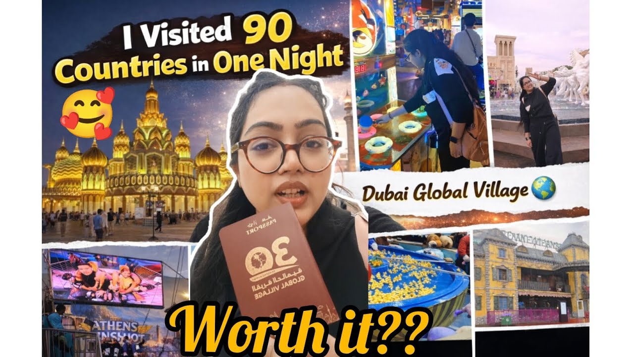 GLOBAL VILLAGE DUBAI VLOG✨/WORLD TOUR IN ONE NIGHT🌍✨