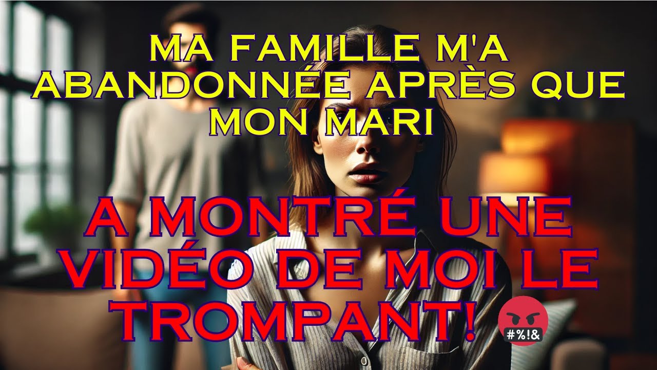Ma famille m'a abandonné, après que mon mari a montré une vidéo de moi le trompant.
