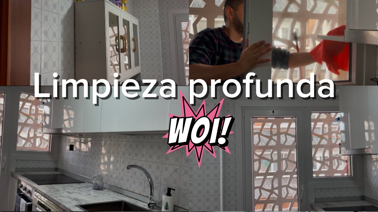 Limpieza de mi Cocina ⏲️Resultado Final después de haber limpiado  extractor, horno, paredes 🧽🧹 