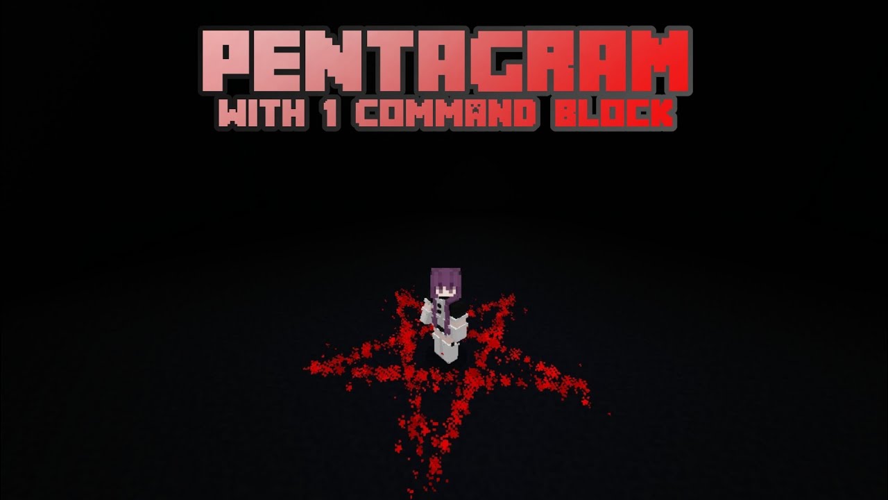 How i made a pentagram with 1 Command Block, and 7 armor stand - Minecraft Bedrock Tutorial 