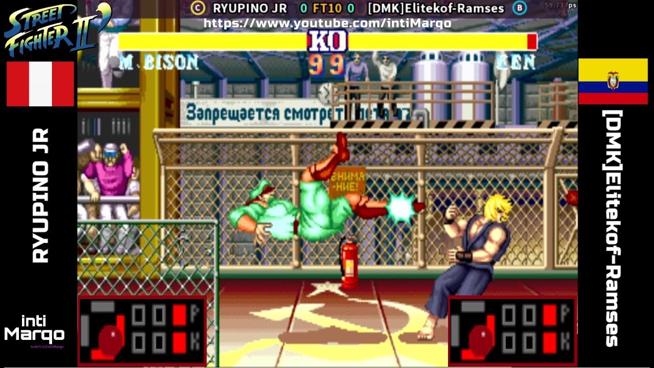 SF2CE - RYUPINO JR VS [DMK]Elitekof-Ramses - Street Fighter II' Champion Edition - 𝐖𝐈𝐓𝐇 𝐈𝐍𝐏𝐔𝐓𝐒