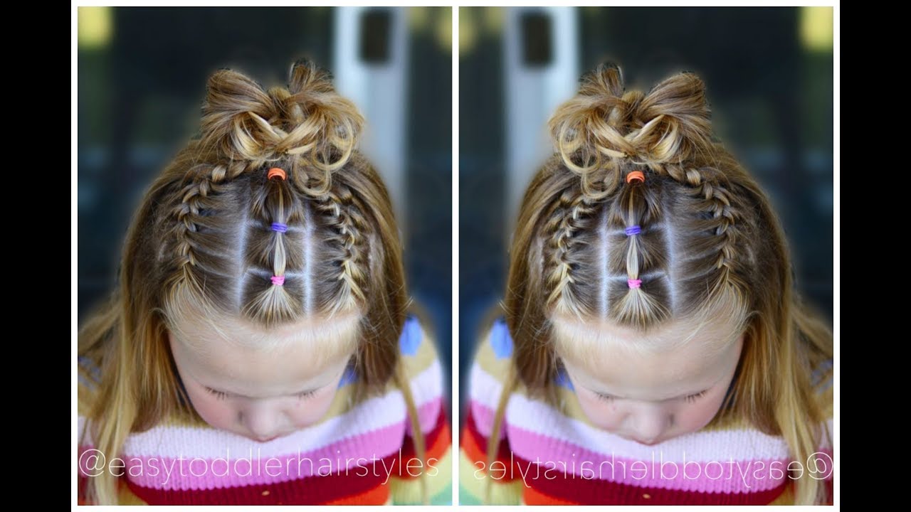 Front French Braids & Connected Ponytails