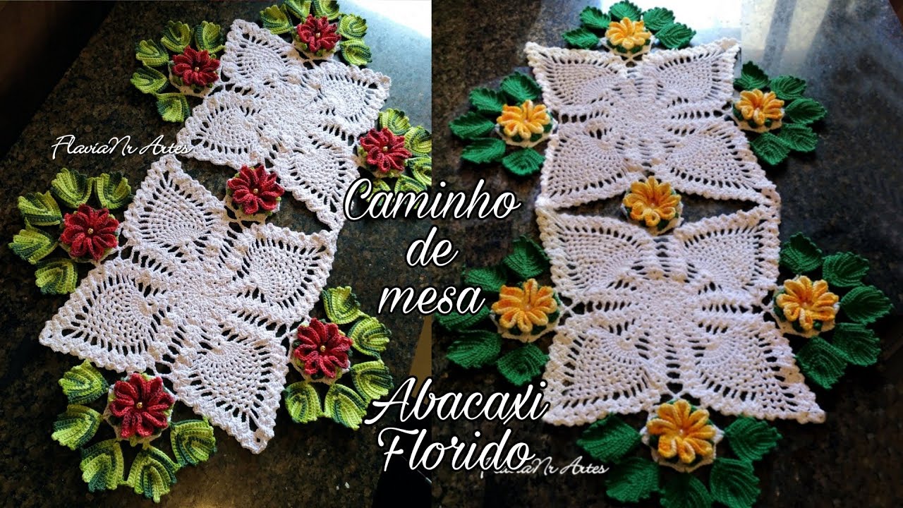 🌼 Caminho de mesa abacaxi (remasterizado)