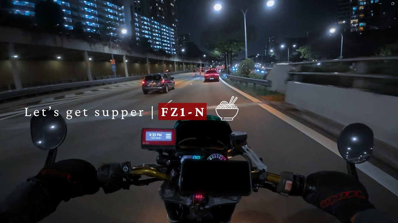 let's get supper | ride in singapore POV